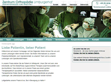 Tablet Screenshot of orthopaedie-limburgerhof.de